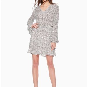 Parker Black and White Patterned Dress